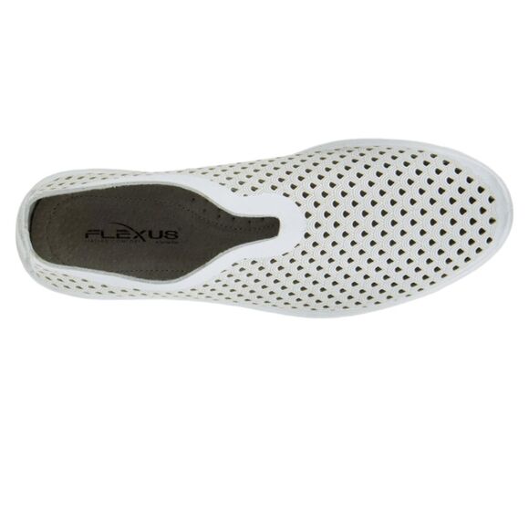 Spring Step Sneakers Tennis Shoe Leather Cut Out Lightweight Slip On‎ White 36 6 - Picture 3 of 15